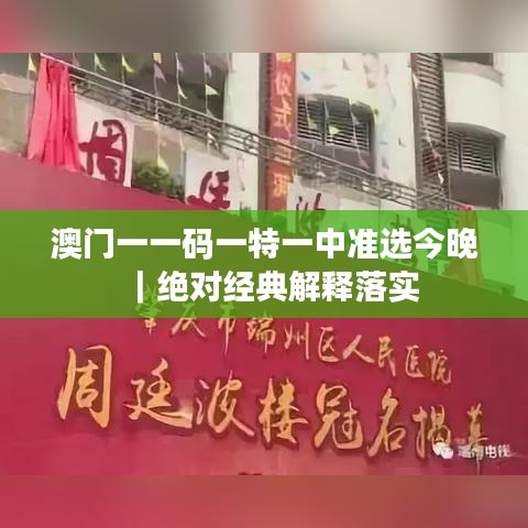 澳门一一码一特一中准选今晚|绝对经典解释落实