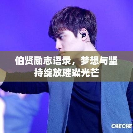 伯贤励志语录，梦想与坚持绽放璀璨光芒