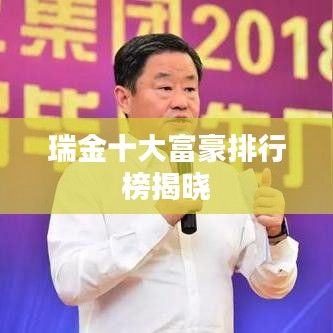 瑞金十大富豪排行榜揭晓