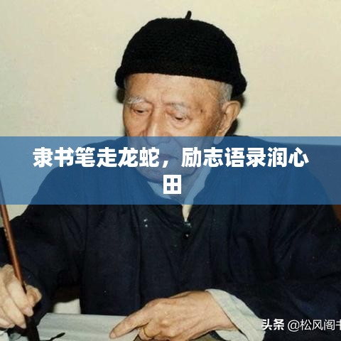 隶书笔走龙蛇，励志语录润心田