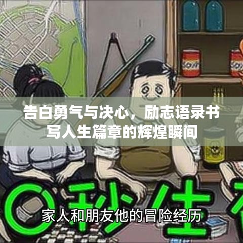 告白勇气与决心，励志语录书写人生篇章的辉煌瞬间