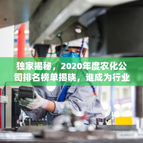 独家揭秘，2020年度农化公司排名榜单揭晓，谁成为行业翘楚，引领风骚？