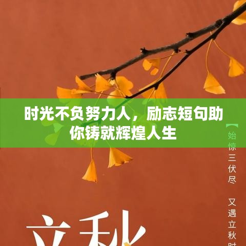 时光不负努力人，励志短句助你铸就辉煌人生