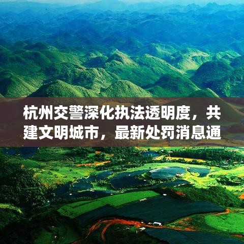 杭州交警深化执法透明度，共建文明城市，最新处罚消息通知发布