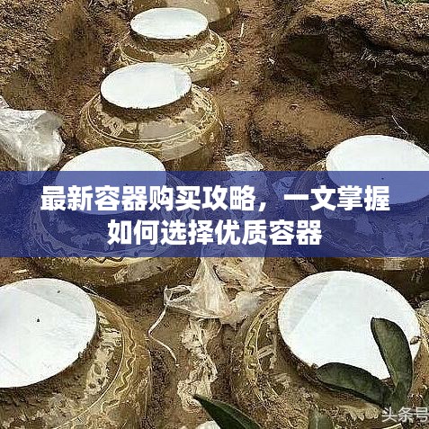 最新容器购买攻略，一文掌握如何选择优质容器