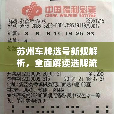 苏州车牌选号新规解析，全面解读选牌流程与要点