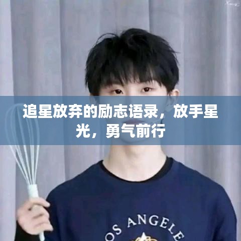 追星放弃的励志语录，放手星光，勇气前行