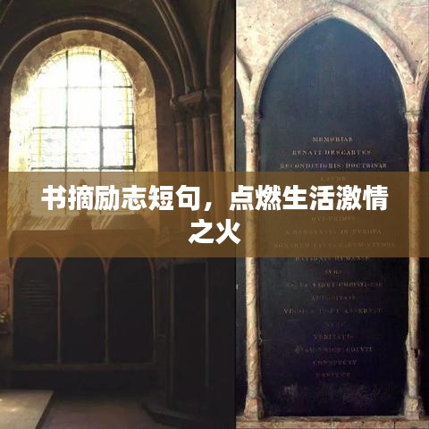 书摘励志短句，点燃生活激情之火