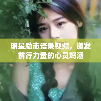 明星励志语录视频,激发前行力量的心灵鸡汤