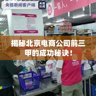 揭秘北京电商公司前三甲的成功秘诀！