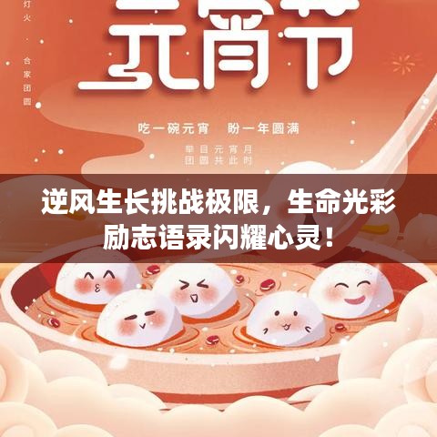 逆风生长挑战极限,生命光彩励志语录闪耀心灵!