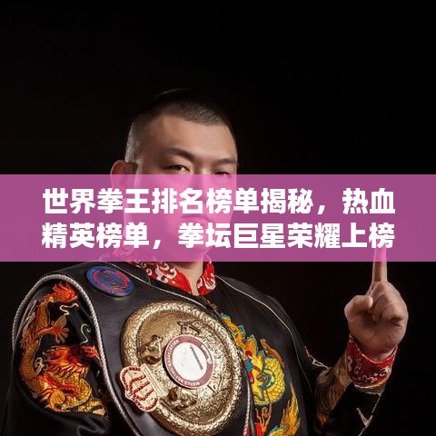 世界拳王排名榜单揭秘，热血精英榜单，拳坛巨星荣耀上榜