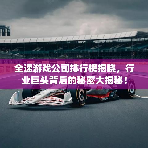 全速游戏公司排行榜揭晓，行业巨头背后的秘密大揭秘！