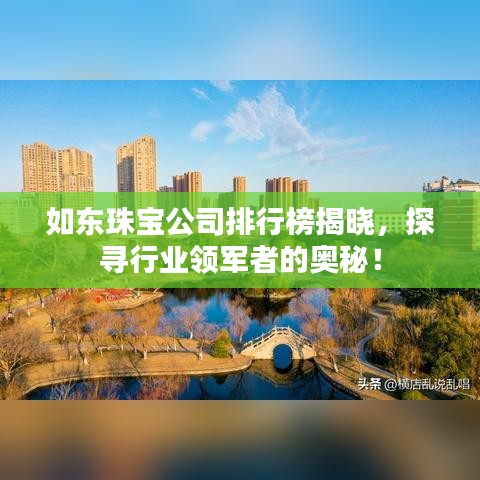 如东珠宝公司排行榜揭晓,探寻行业领军者的奥秘!