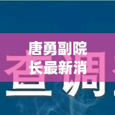 唐勇副院长最新消息，是否已退休揭晓真相！