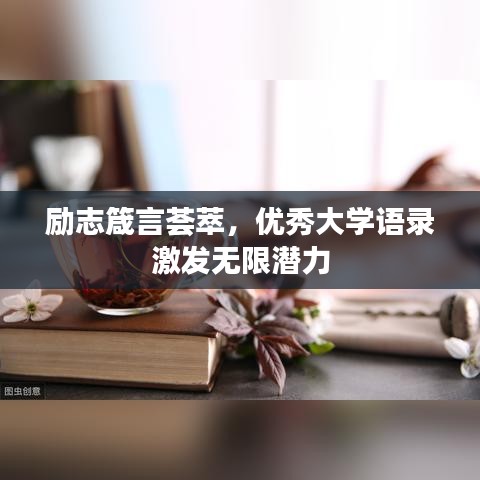 励志箴言荟萃，优秀大学语录激发无限潜力