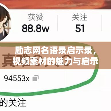 励志网名语录启示录，视频素材的魅力与启示