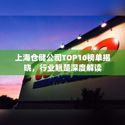 上海仓储公司TOP10榜单揭晓，行业翘楚深度解读