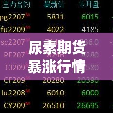 尿素期货暴涨行情揭秘，今日最新动态与市场深度解读