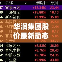 华润集团股价最新动态及市场洞察消息速递