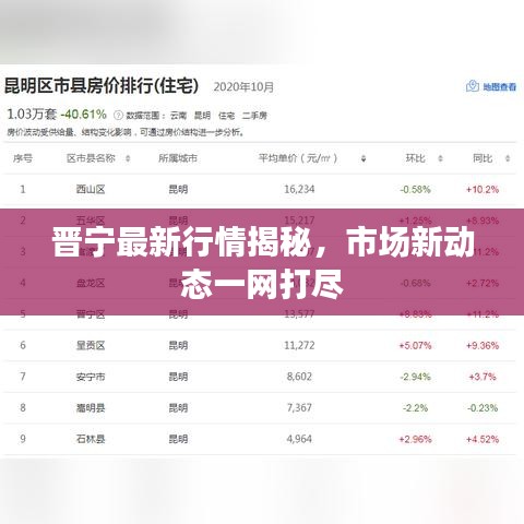 晋宁最新行情揭秘，市场新动态一网打尽
