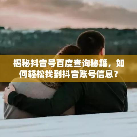 揭秘抖音号百度查询秘籍，如何轻松找到抖音账号信息？