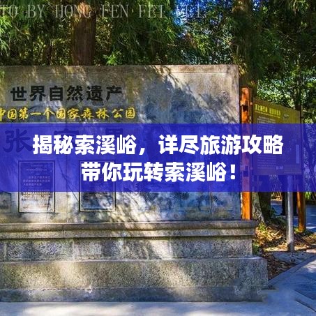 揭秘索溪峪，详尽旅游攻略带你玩转索溪峪！