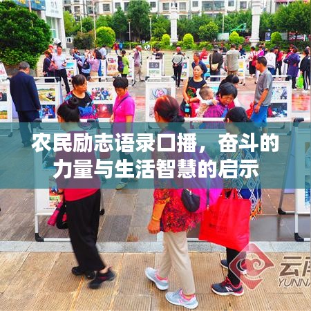 农民励志语录口播，奋斗的力量与生活智慧的启示