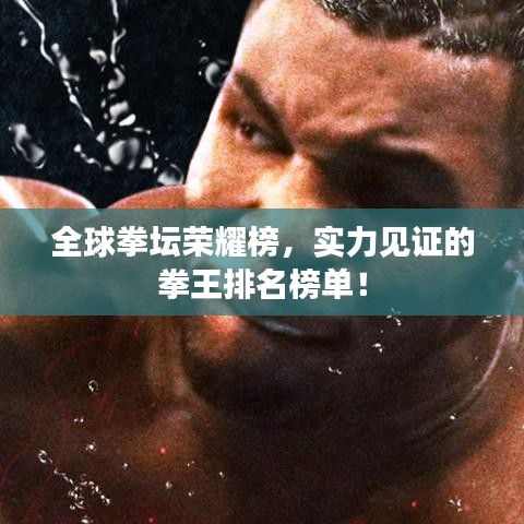 全球拳坛荣耀榜，实力见证的拳王排名榜单！