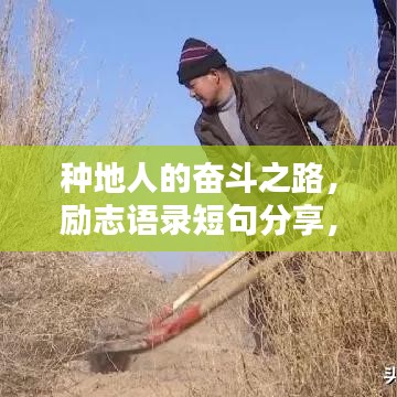 种地人的奋斗之路，励志语录短句分享，激励你前行的人生指南