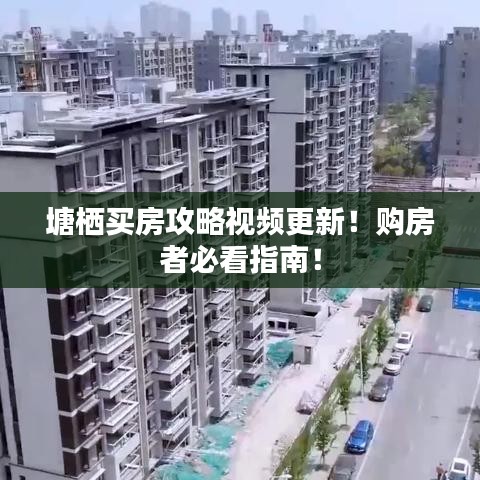 塘栖买房攻略视频更新！购房者必看指南！