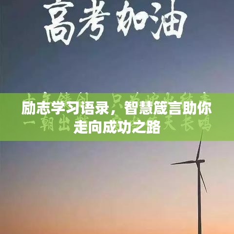 励志学习语录，智慧箴言助你走向成功之路
