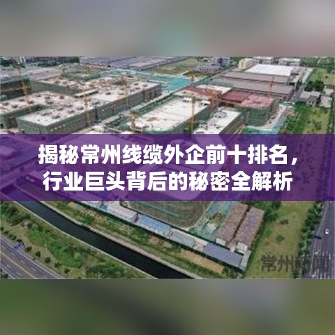 揭秘常州线缆外企前十排名,行业巨头背后的秘密全解析