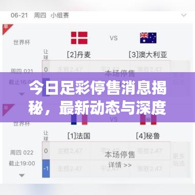 今日足彩停售消息揭秘，最新动态与深度解读
