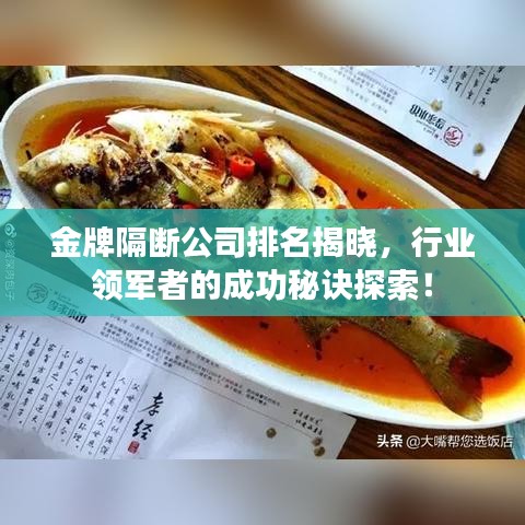 金牌隔断公司排名揭晓，行业领军者的成功秘诀探索！