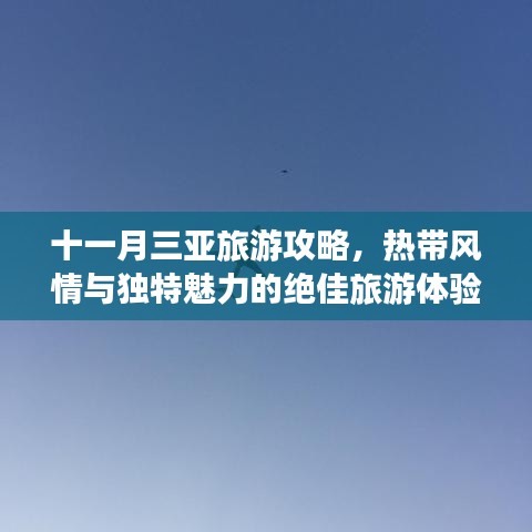 十一月三亚旅游攻略，热带风情与独特魅力的绝佳旅游体验