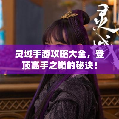 灵域手游攻略大全，登顶高手之巅的秘诀！