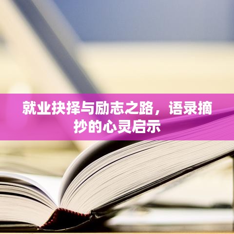 就业抉择与励志之路,语录摘抄的心灵启示