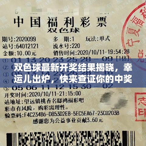 双色球最新开奖结果揭晓，幸运儿出炉，快来查证你的中奖喜讯！