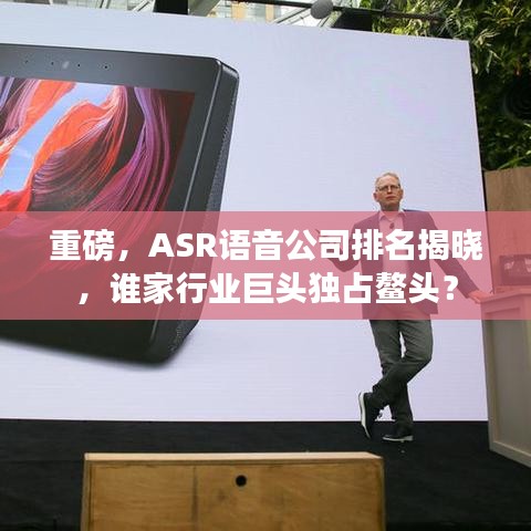 重磅，ASR语音公司排名揭晓，谁家行业巨头独占鳌头？