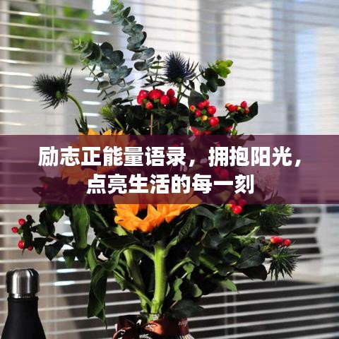 励志正能量语录，拥抱阳光，点亮生活的每一刻