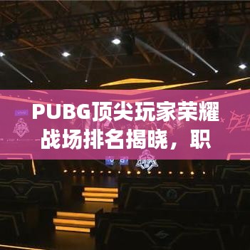 PUBG顶尖玩家荣耀战场排名揭晓,职业世界瞩目之选!