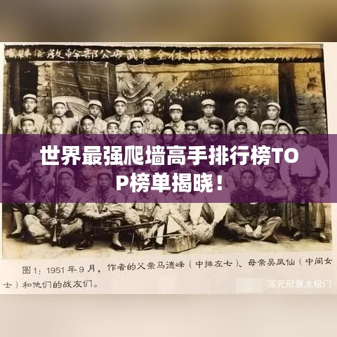 世界最强爬墙高手排行榜TOP榜单揭晓！