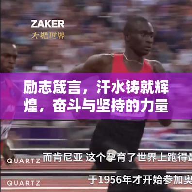 励志箴言，汗水铸就辉煌，奋斗与坚持的力量源泉