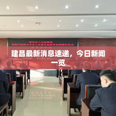 建昌最新消息速递，今日新闻一览