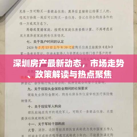 深圳房产最新动态，市场走势、政策解读与热点聚焦