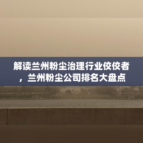 解读兰州粉尘治理行业佼佼者,兰州粉尘公司排名大盘点