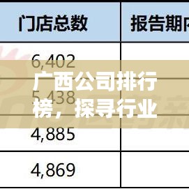 广西公司排行榜，探寻行业巨头，深度解析发展脉络