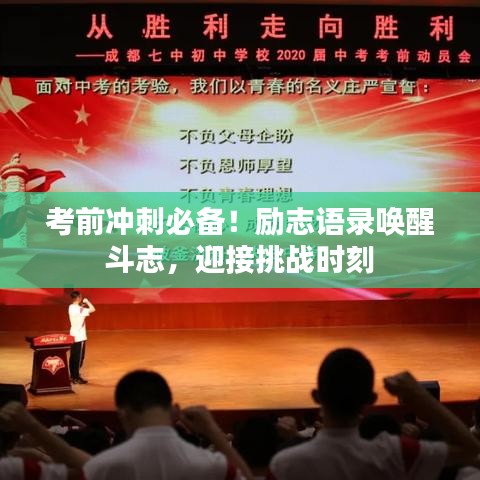 考前冲刺必备！励志语录唤醒斗志，迎接挑战时刻