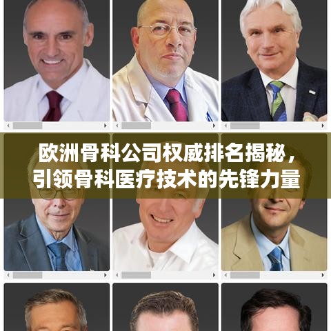 欧洲骨科公司权威排名揭秘，引领骨科医疗技术的先锋力量